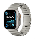 KUXIU Stainless Steel Ocean Band - Titanium