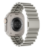 KUXIU Stainless Steel Ocean Band - Titanium