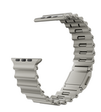 KUXIU Stainless Steel Ocean Band - Titanium