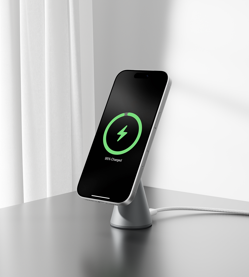 KUXIU X1 Turbo 25W MagSafe Foldable Wireless Charging Stand - Gray