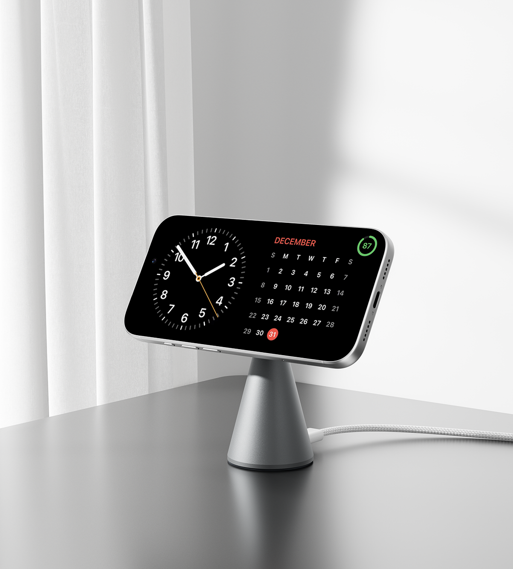 KUXIU X1 Turbo 25W MagSafe Foldable Wireless Charging Stand - Gray