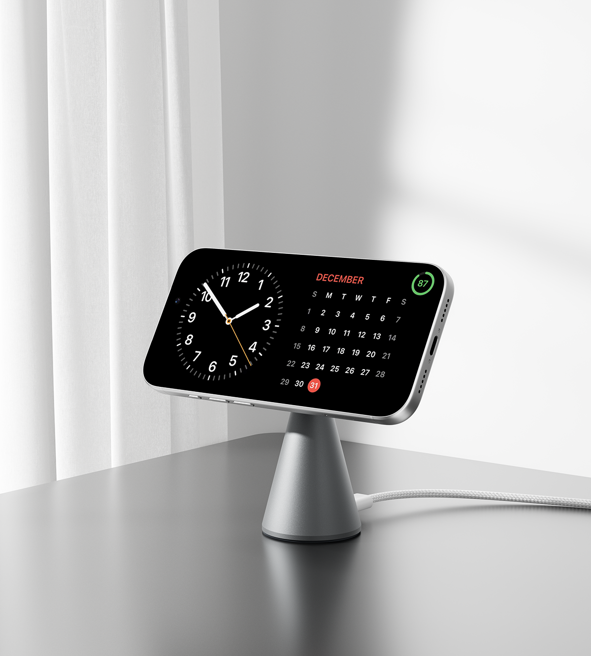KUXIU X1 Turbo 25W MagSafe Foldable Wireless Charging Stand - Gray
