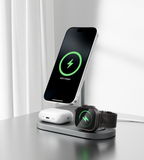 KUXIU X23Q Qi2 3-In-1 Foldable Magnetic Wireless Charging Station