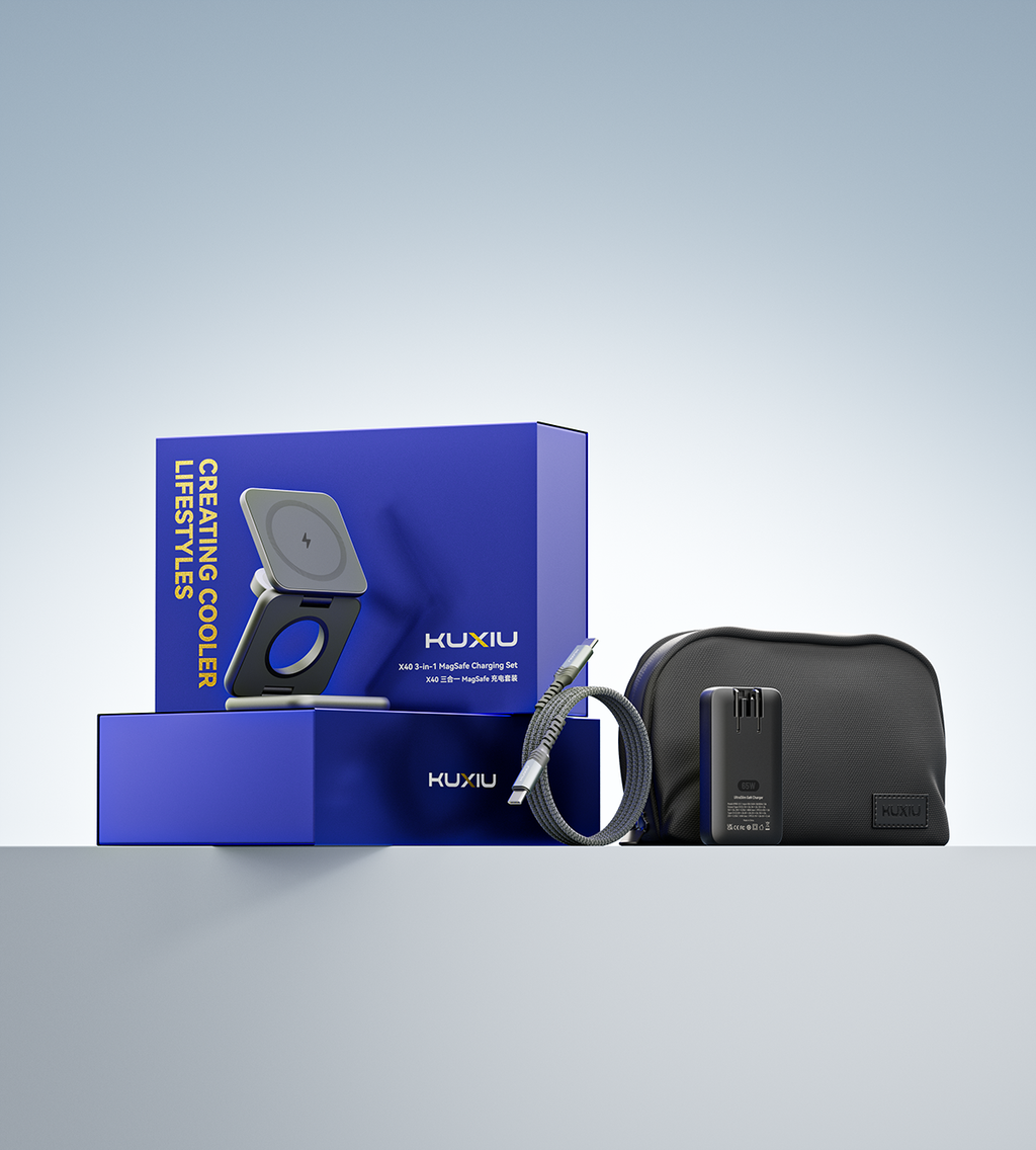 KUXIU X40 3-in-1 MagSafe Charging Set - Gift Box Edition