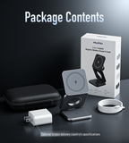 KUXIU X40 3-in-1 MagSafe Foldable Charging Stand - Gray