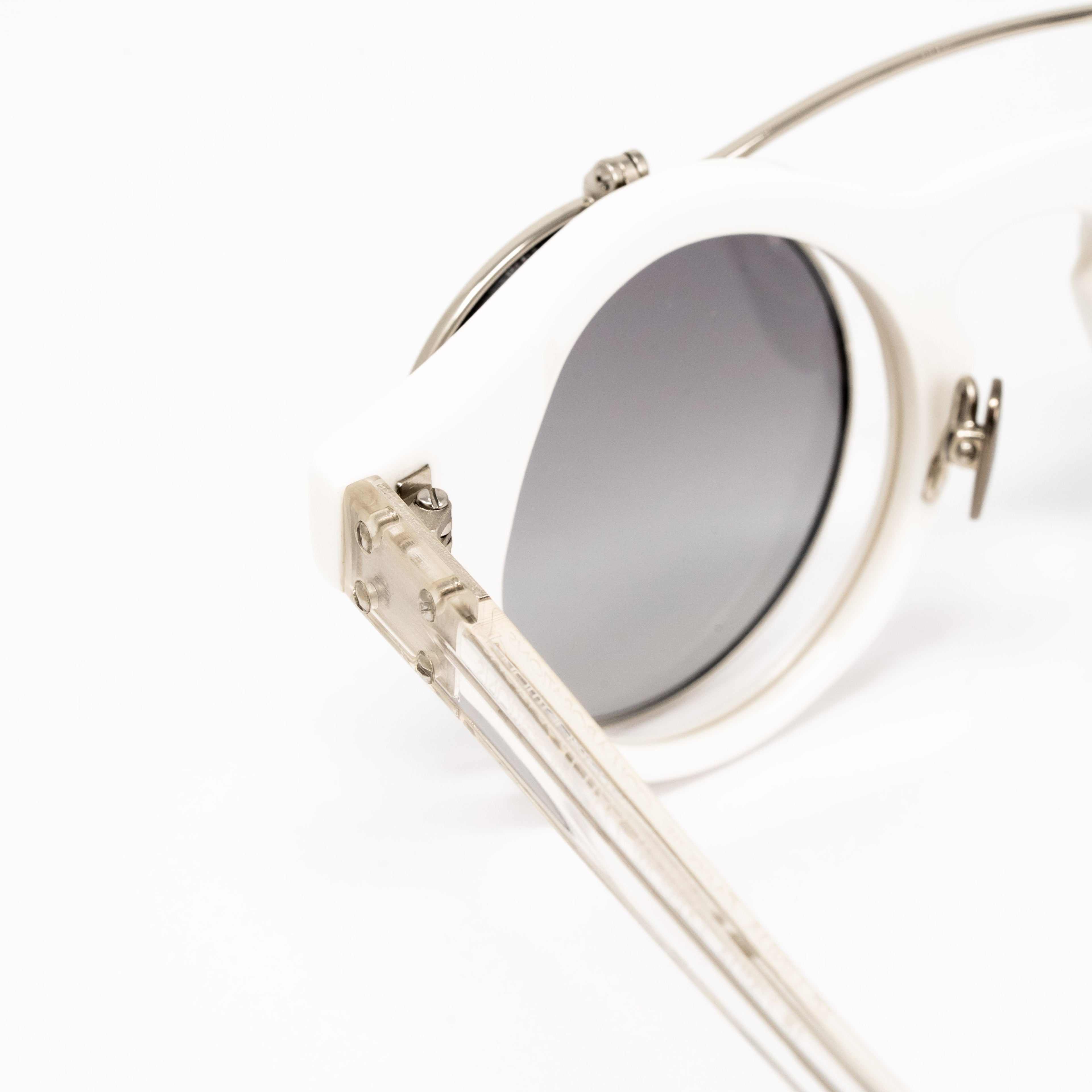 Kris Van Assche x Linda Farrow White Sunglasses