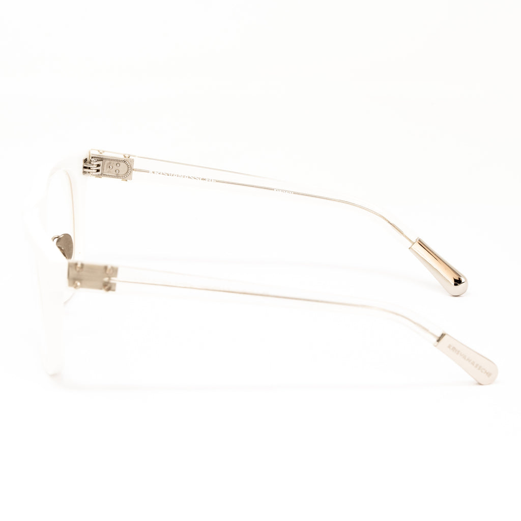 Kris Van Assche x Linda Farrow White Eyeglasses