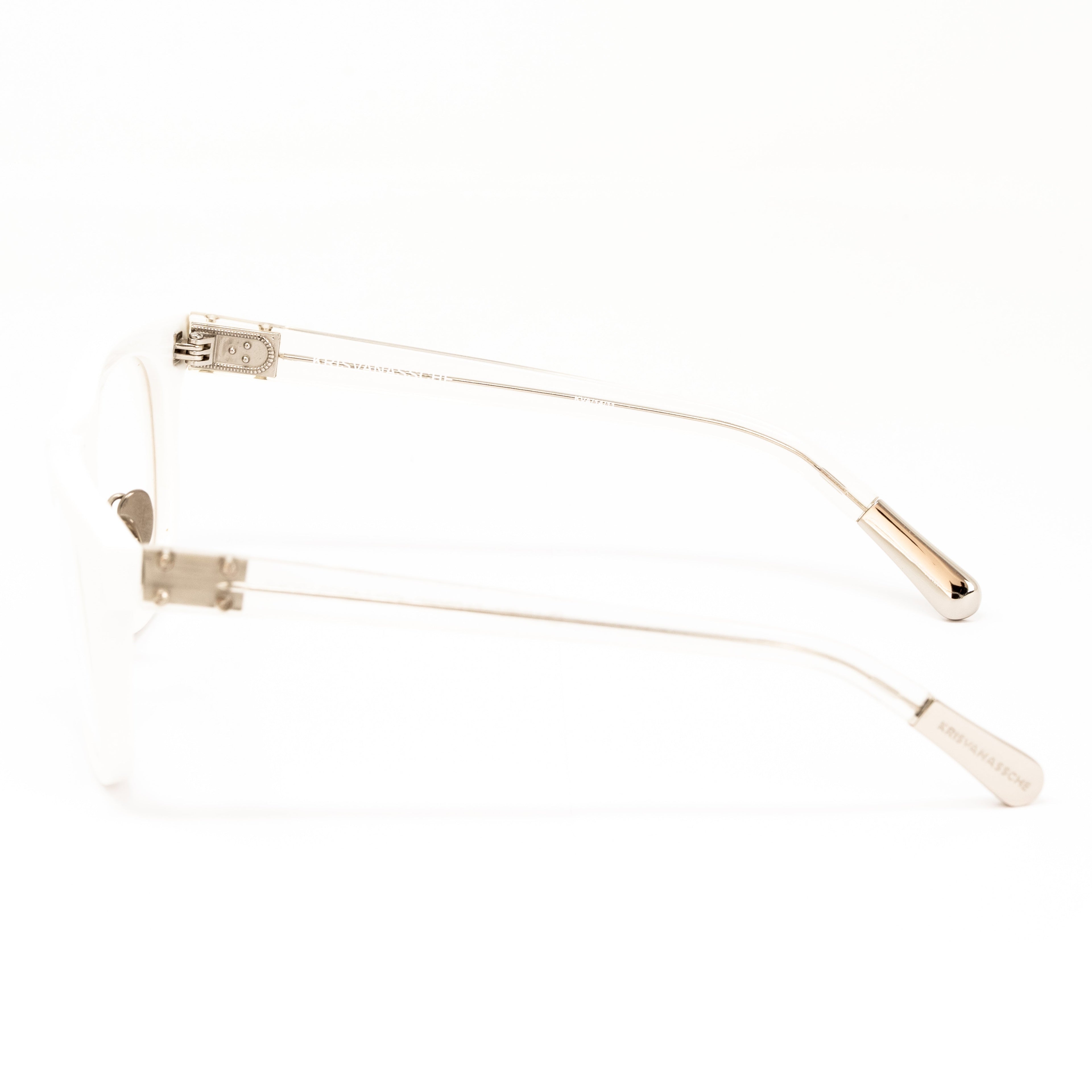 Kris Van Assche x Linda Farrow White Eyeglasses