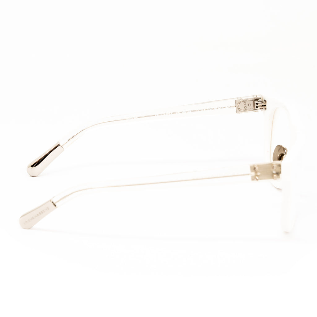 Kris Van Assche x Linda Farrow White Eyeglasses