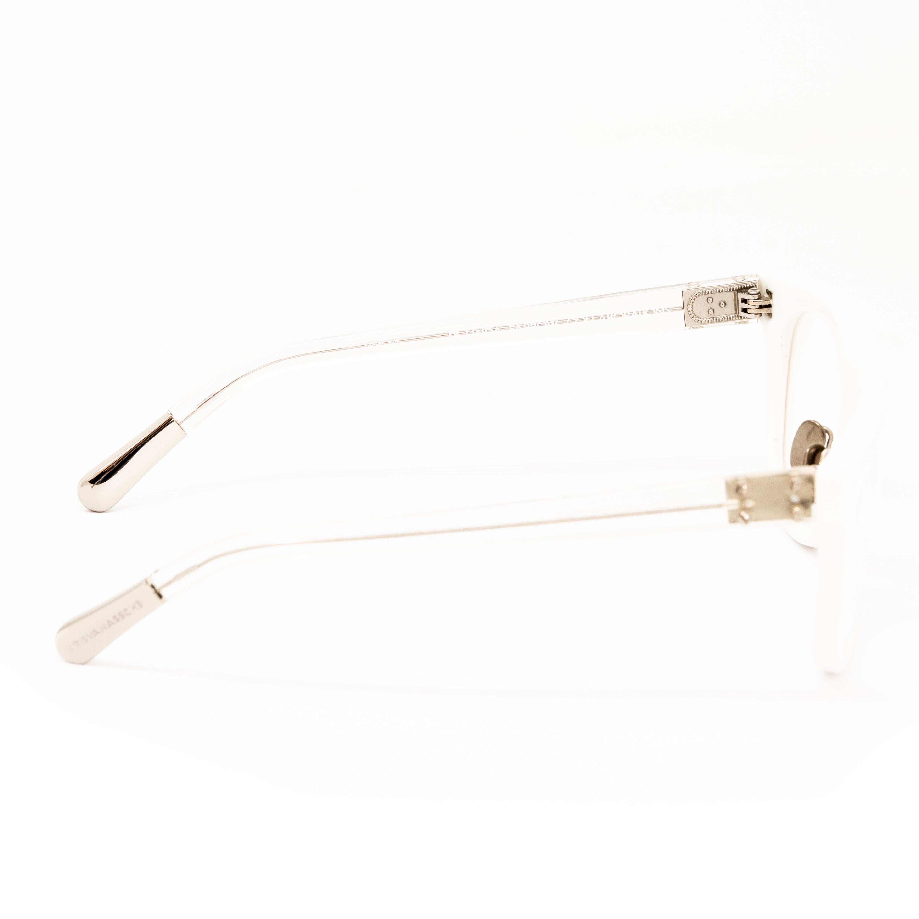 Kris Van Assche x Linda Farrow White Eyeglasses