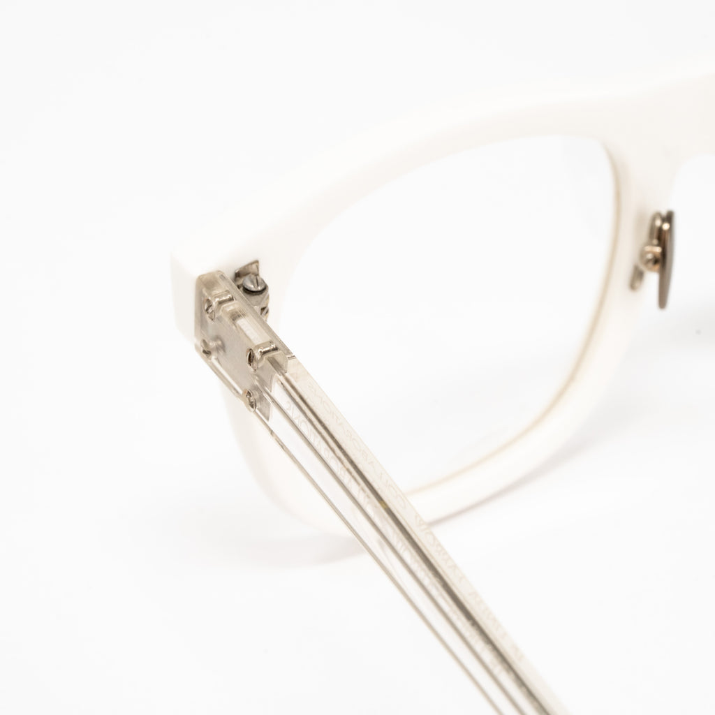 Kris Van Assche x Linda Farrow White Eyeglasses
