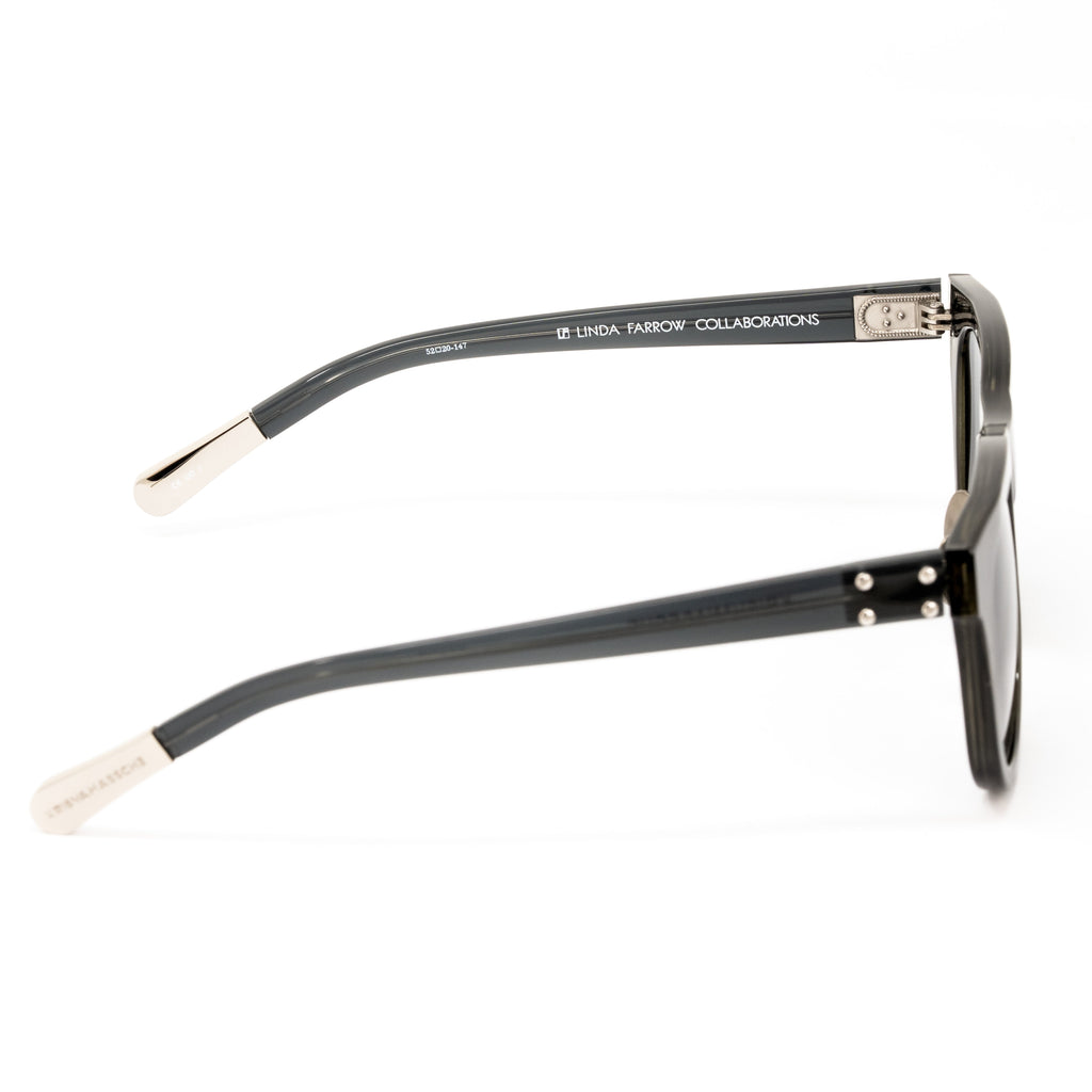Kris Van Assche x Linda Farrow Black Sunglasses