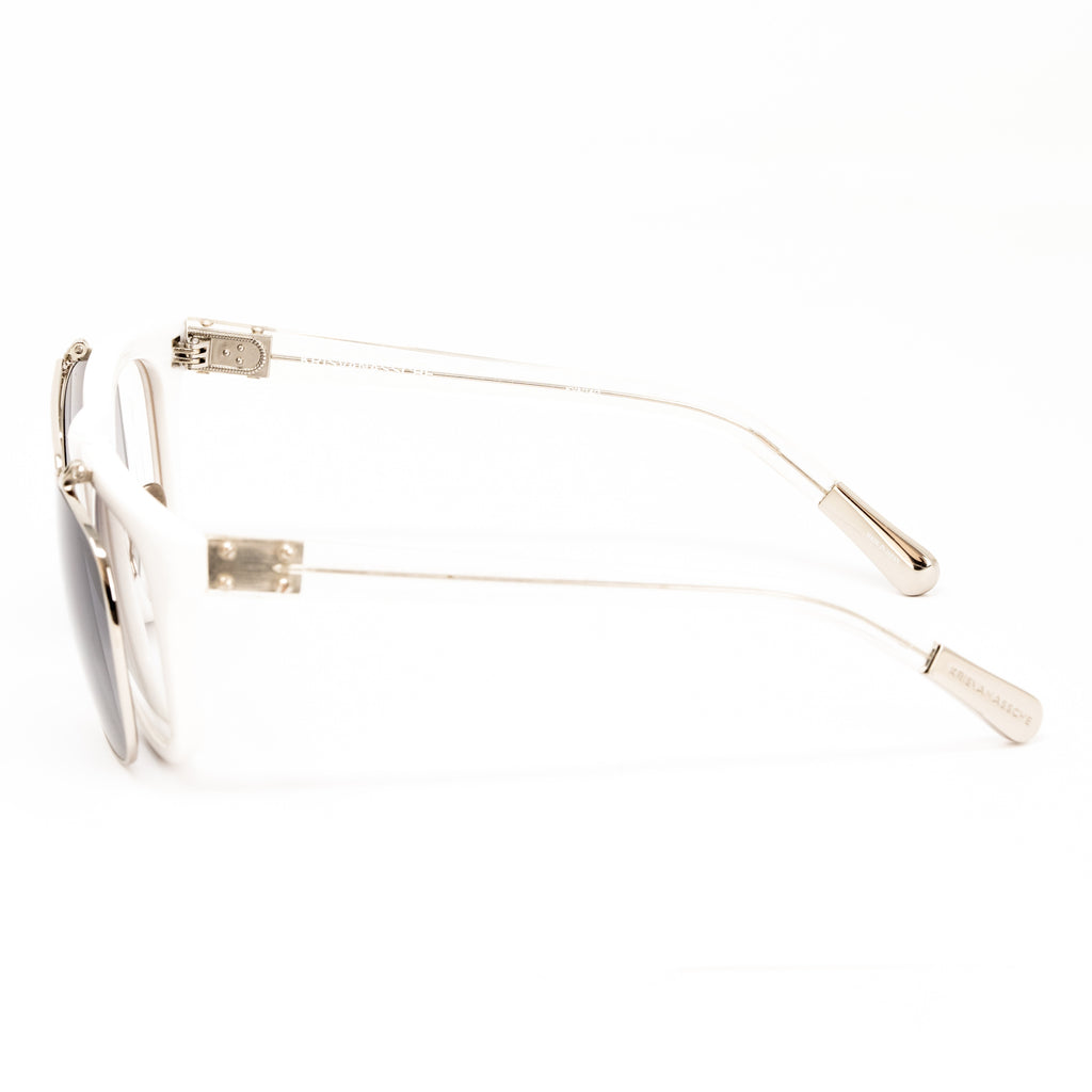 Kris Van Assche x Linda Farrow White Sunglasses