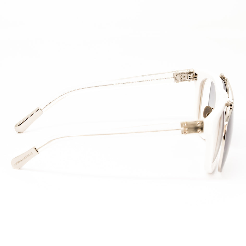 Kris Van Assche x Linda Farrow White Sunglasses