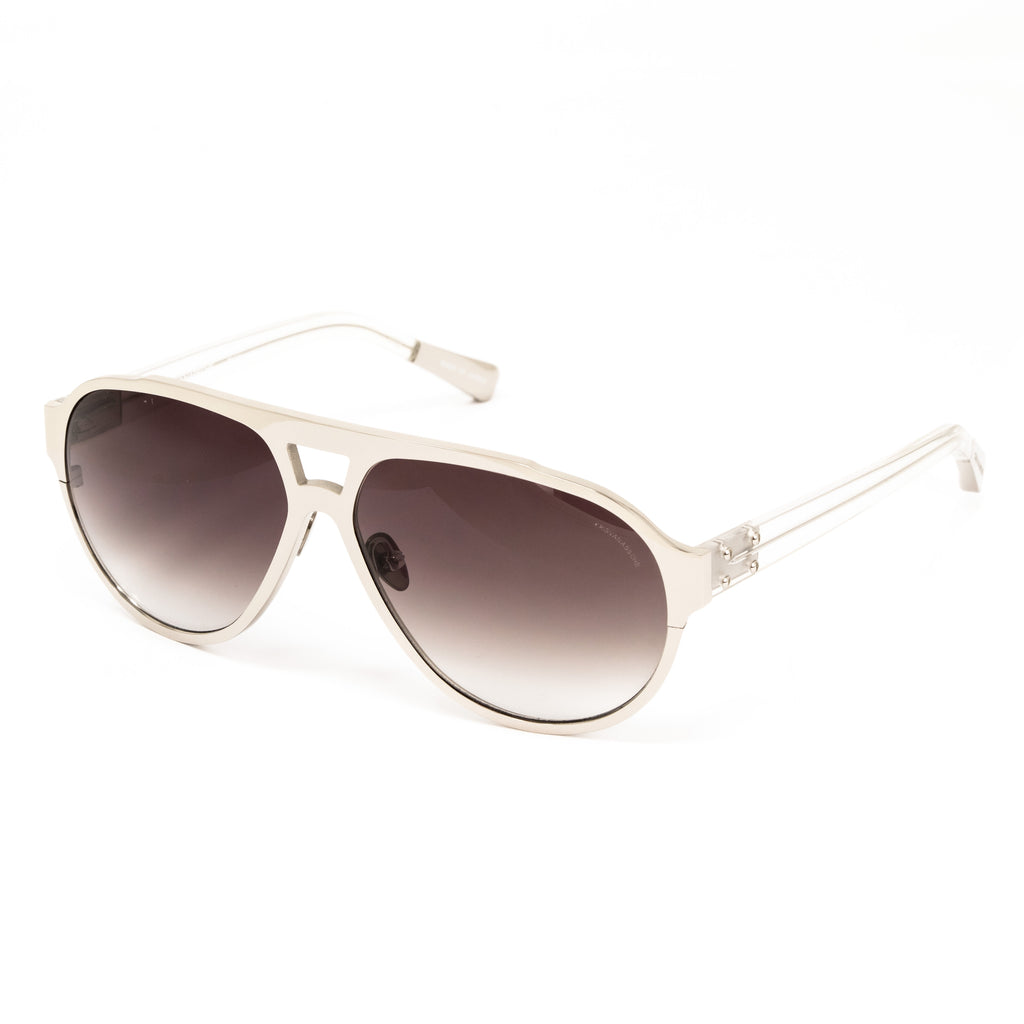 Kris Van Assche x Linda Farrow Silver Sunglasses