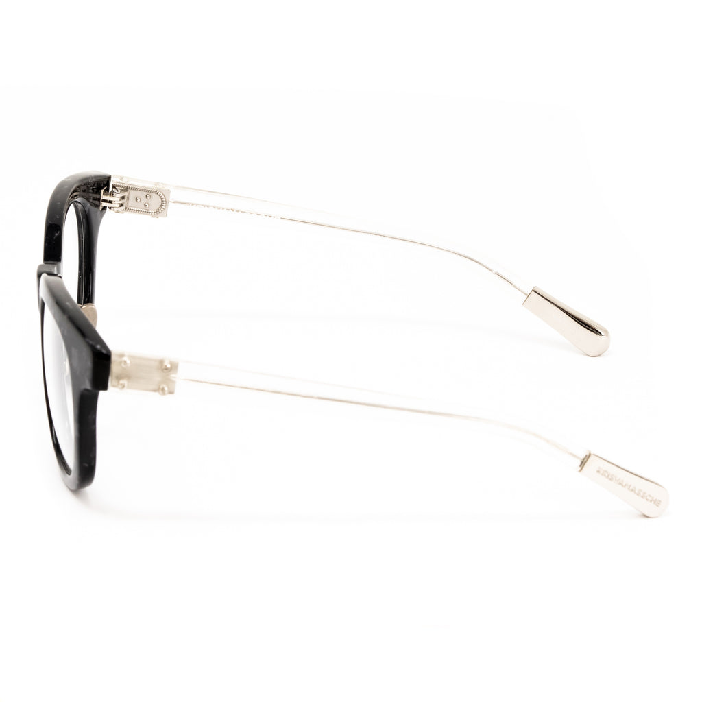 Kris Van Assche x Linda Farrow Black Eyeglasses