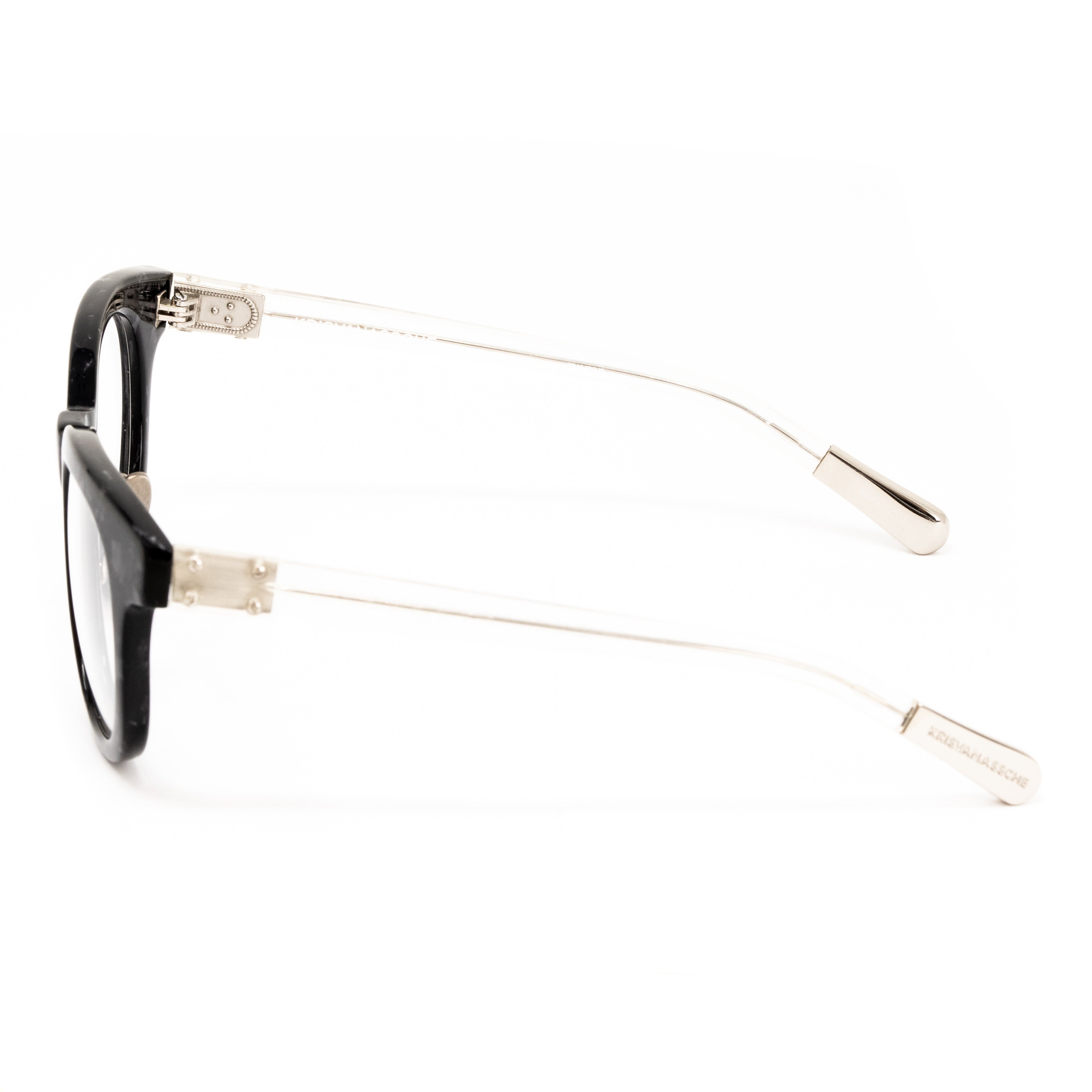 Kris Van Assche x Linda Farrow Black Eyeglasses