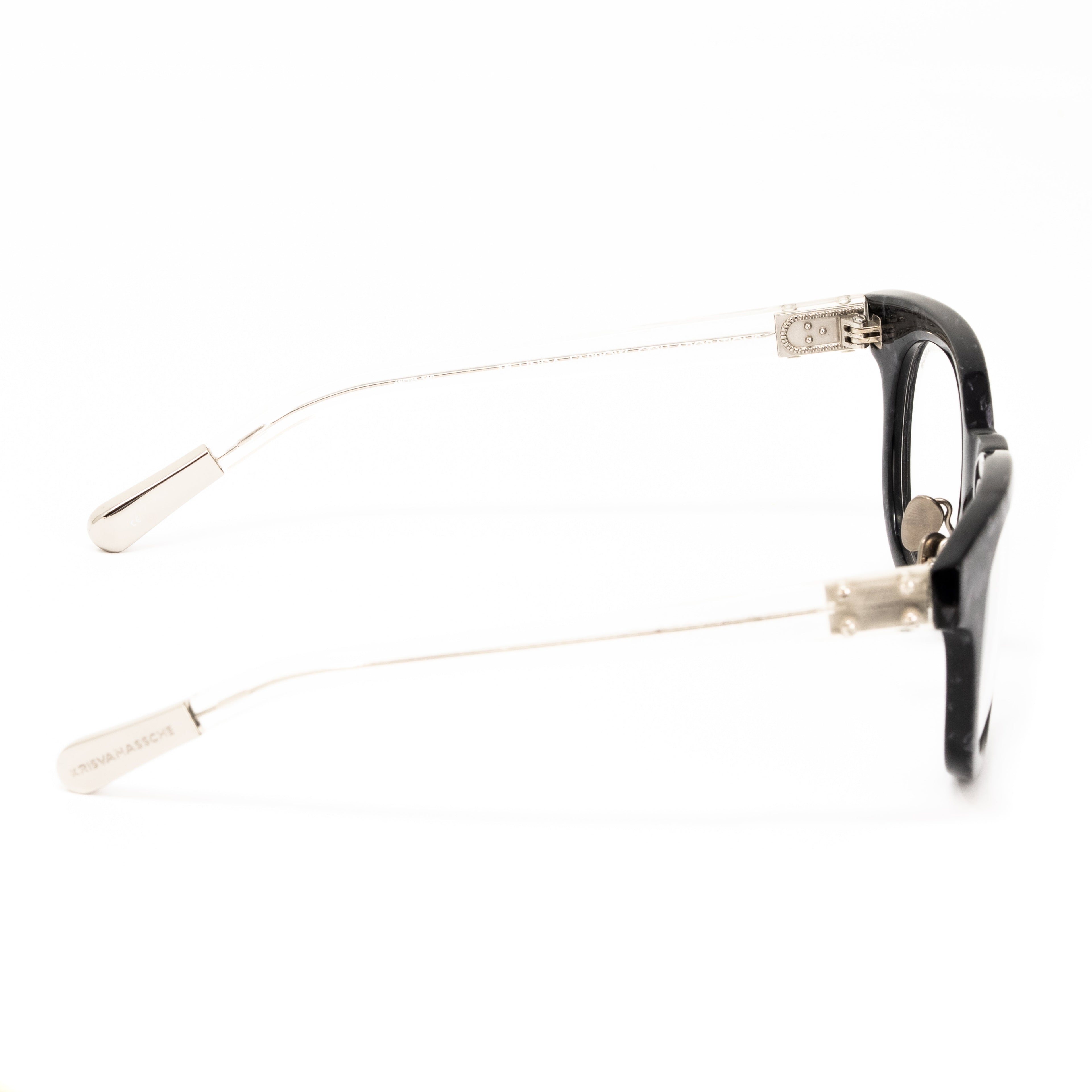 Kris Van Assche x Linda Farrow Black Eyeglasses