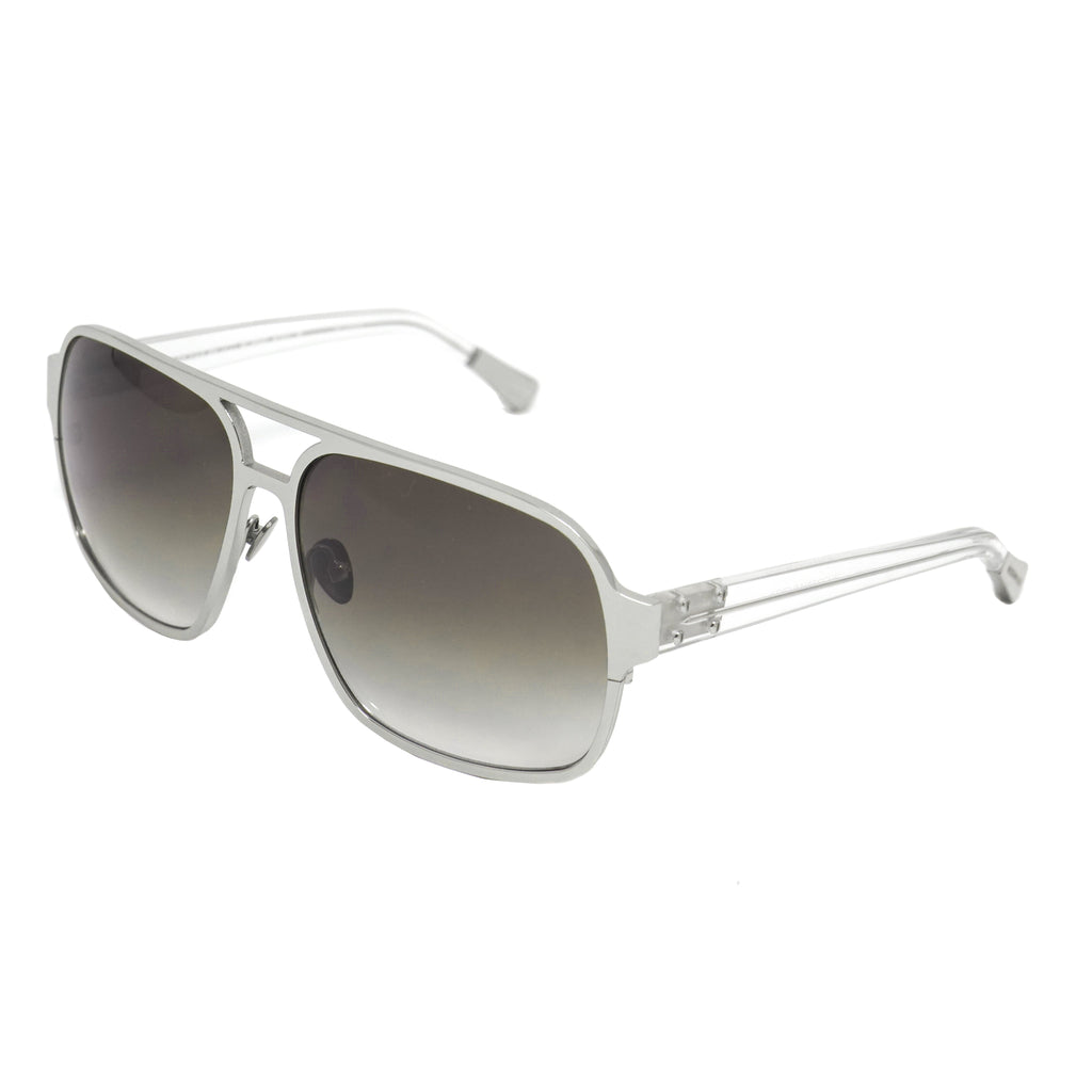 Kris Van Assche x Linda Farrow Grey Sunglasses