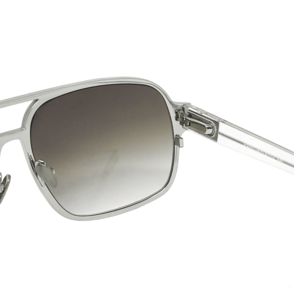 Kris Van Assche x Linda Farrow Grey Sunglasses