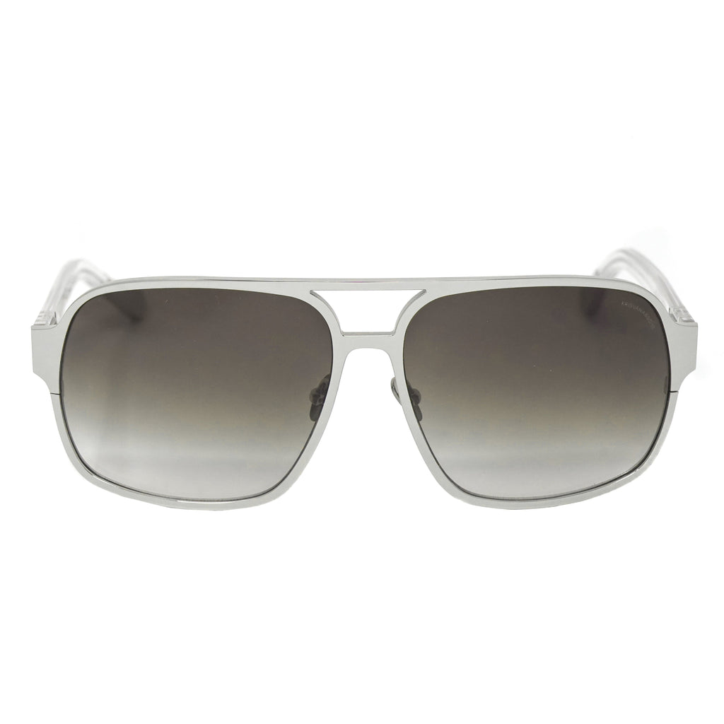Kris Van Assche x Linda Farrow Grey Sunglasses