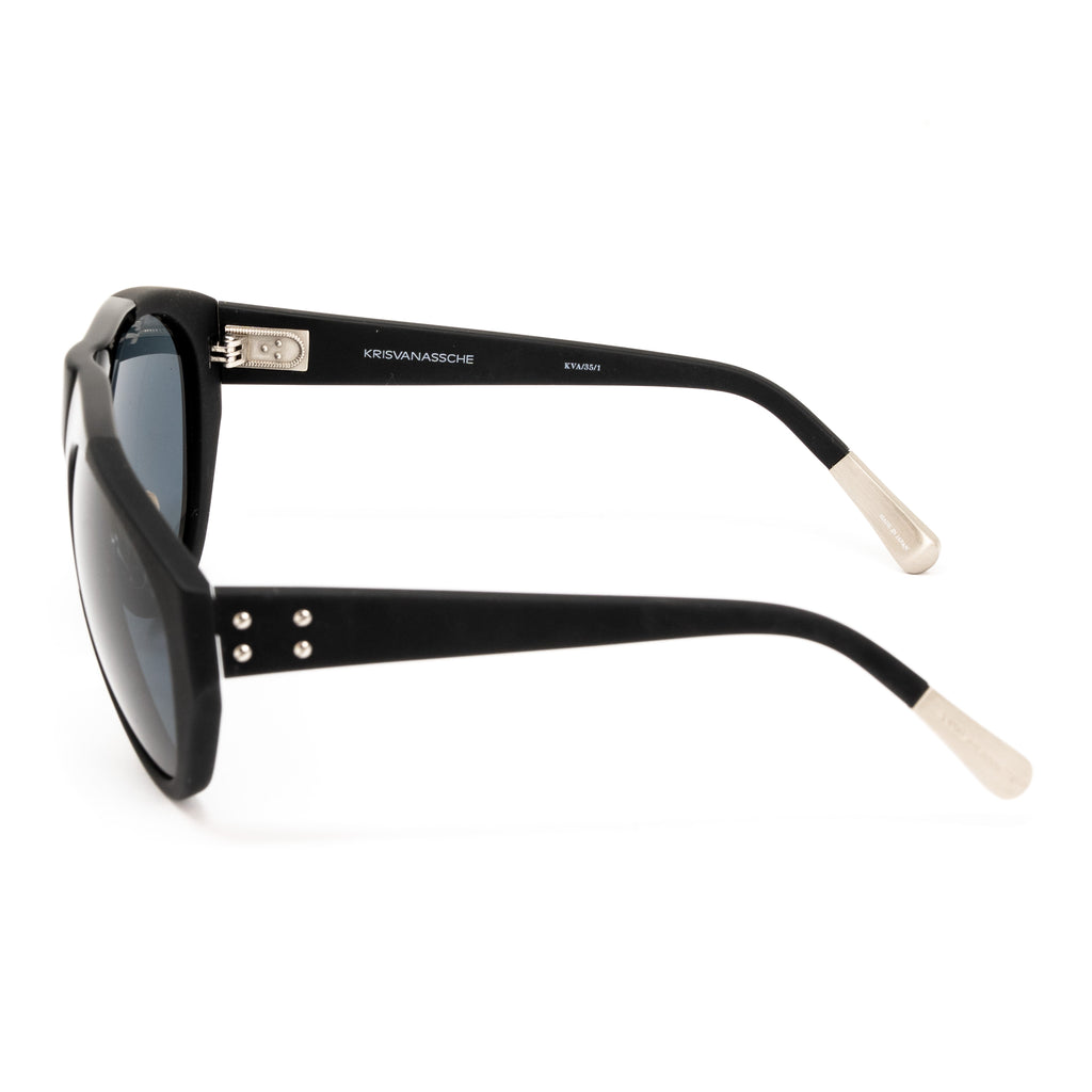 Kris Van Assche x Linda Farrow Black Sunglasses
