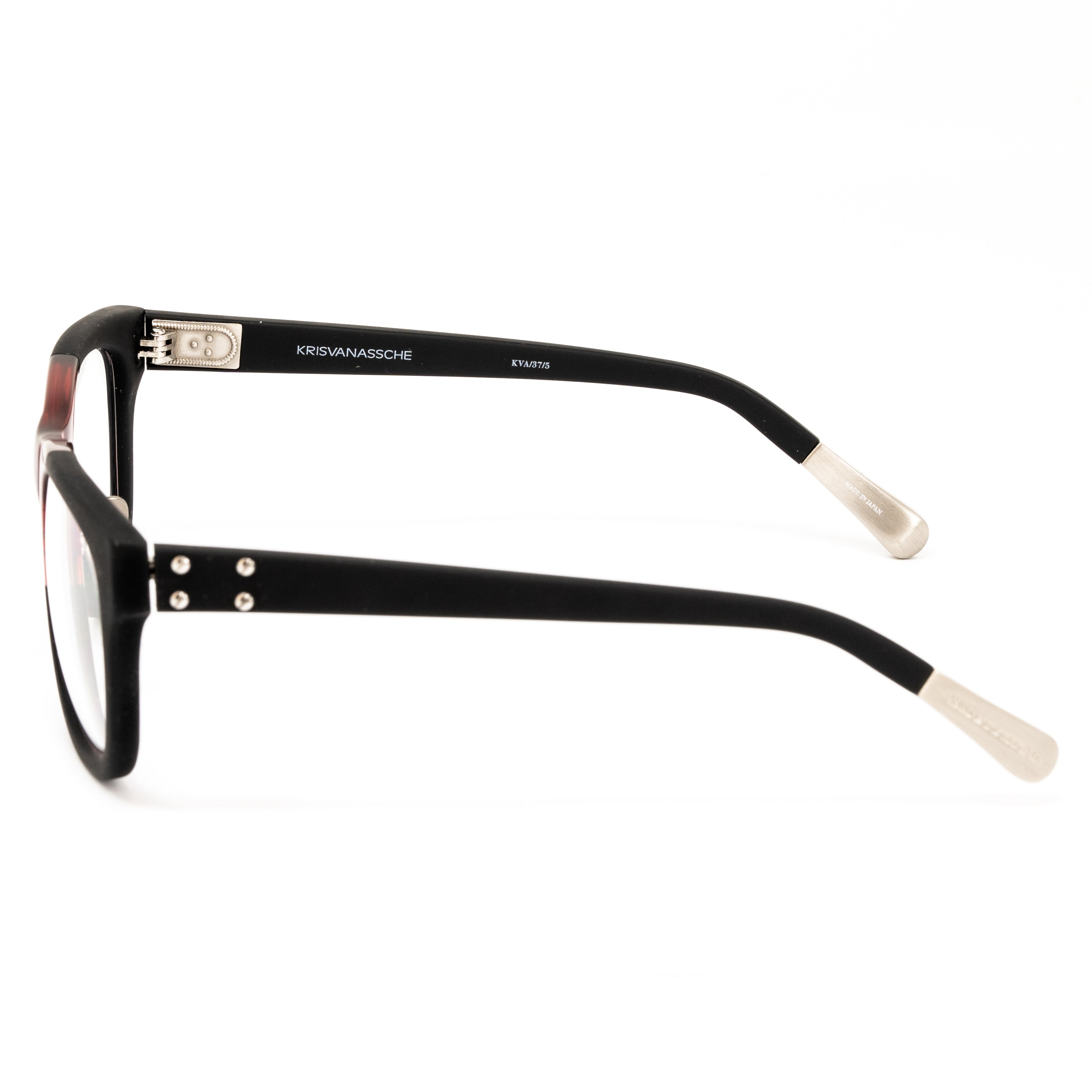 Kris Van Assche x Linda Farrow Black and Red Sunglasses