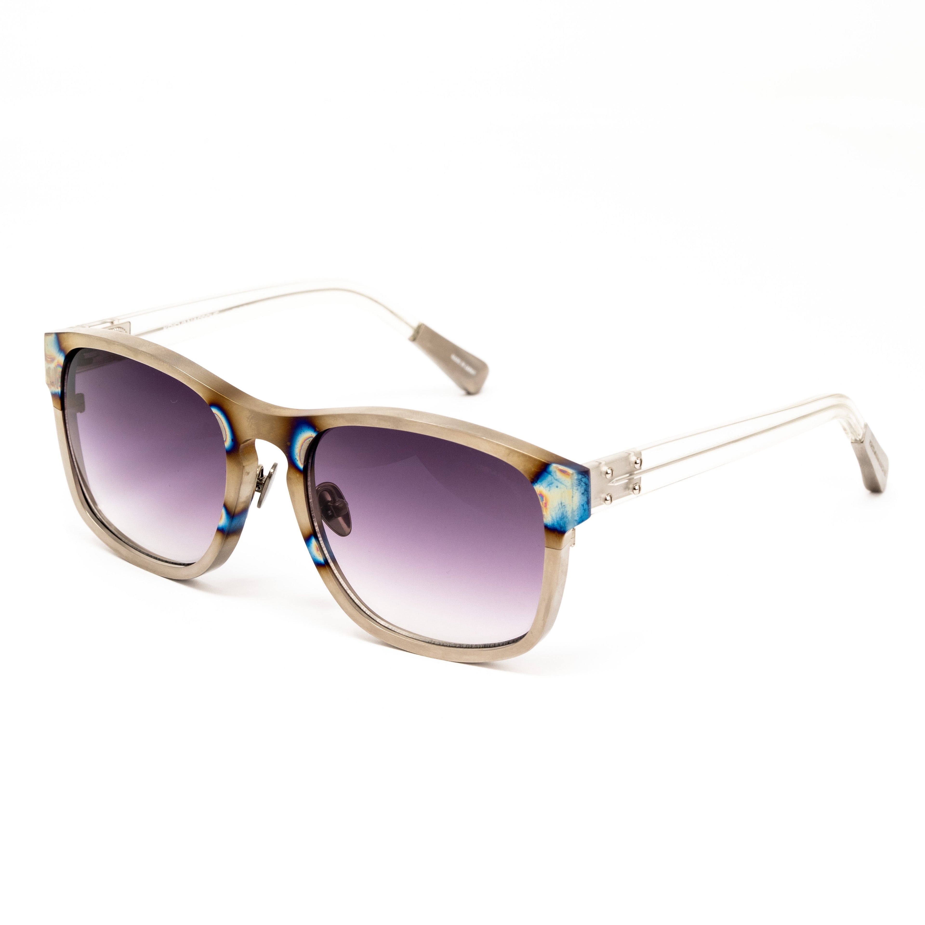 Kris Van Assche x Linda Farrow Steel Sunglasses
