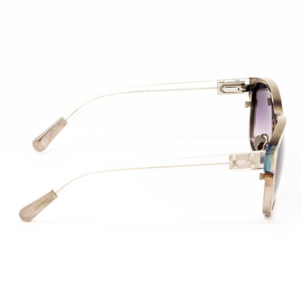 Kris Van Assche x Linda Farrow Steel Sunglasses