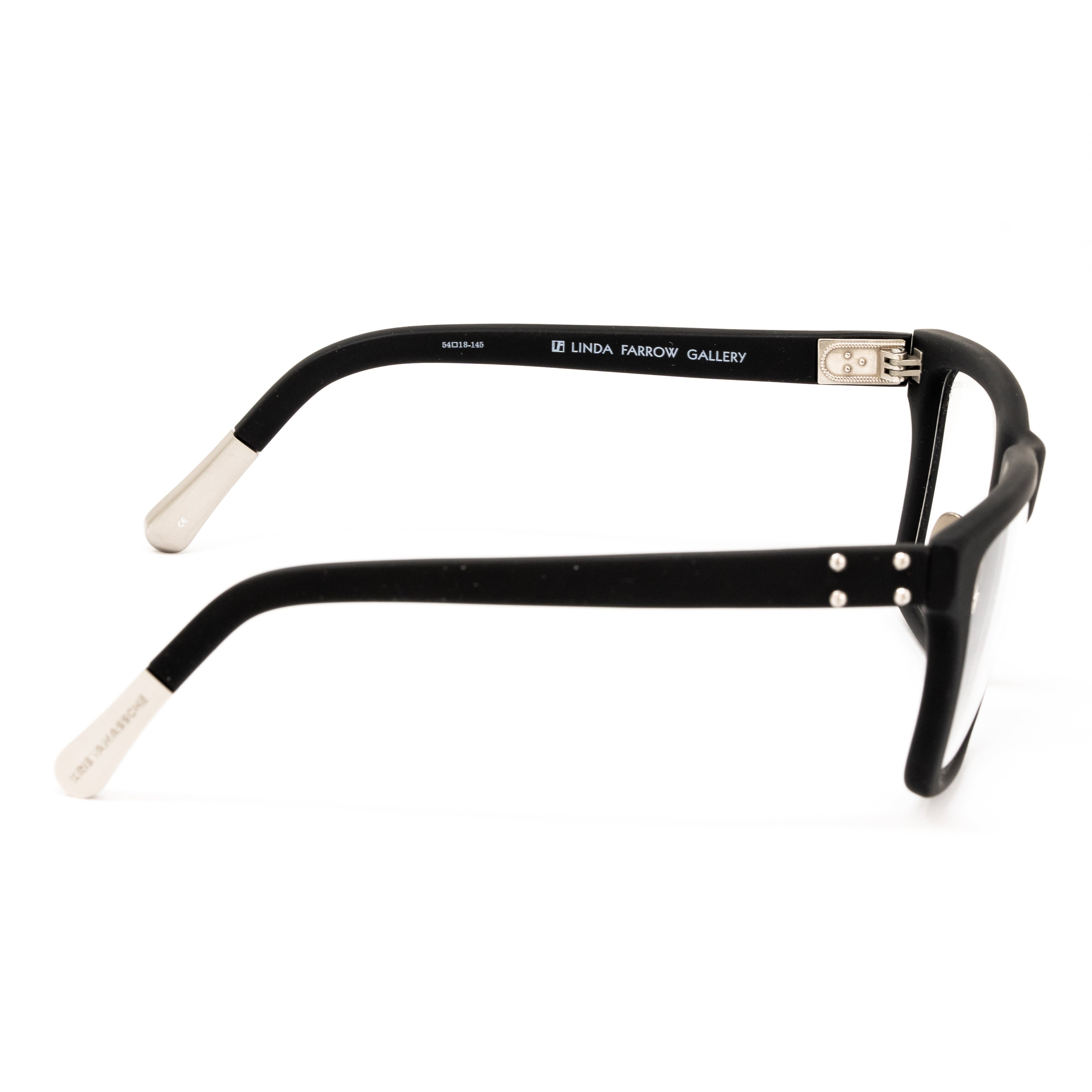 Kris Van Assche x Linda Farrow Black Sunglasses