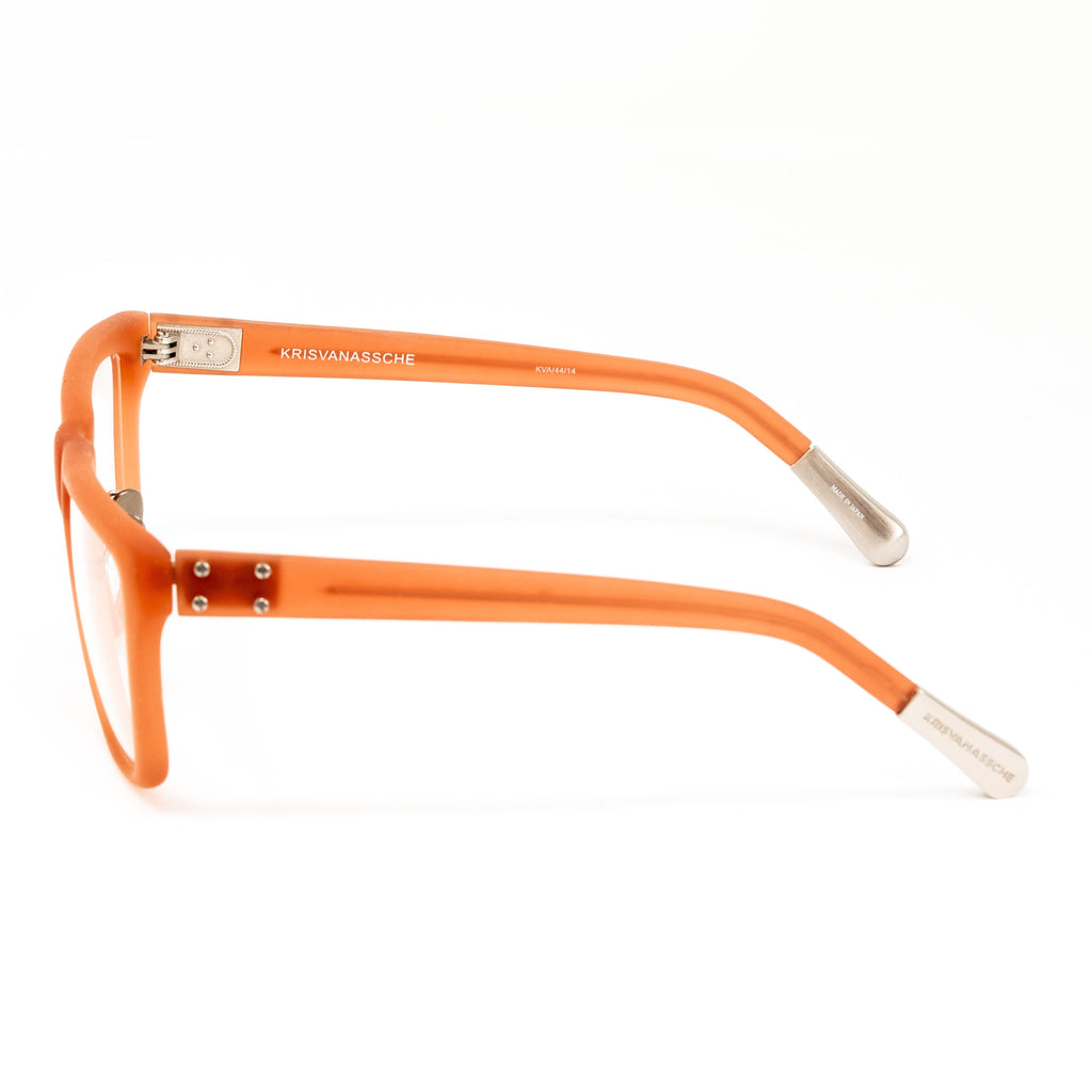 Kris Van Assche x Linda Farrow Orange Eyeglasses