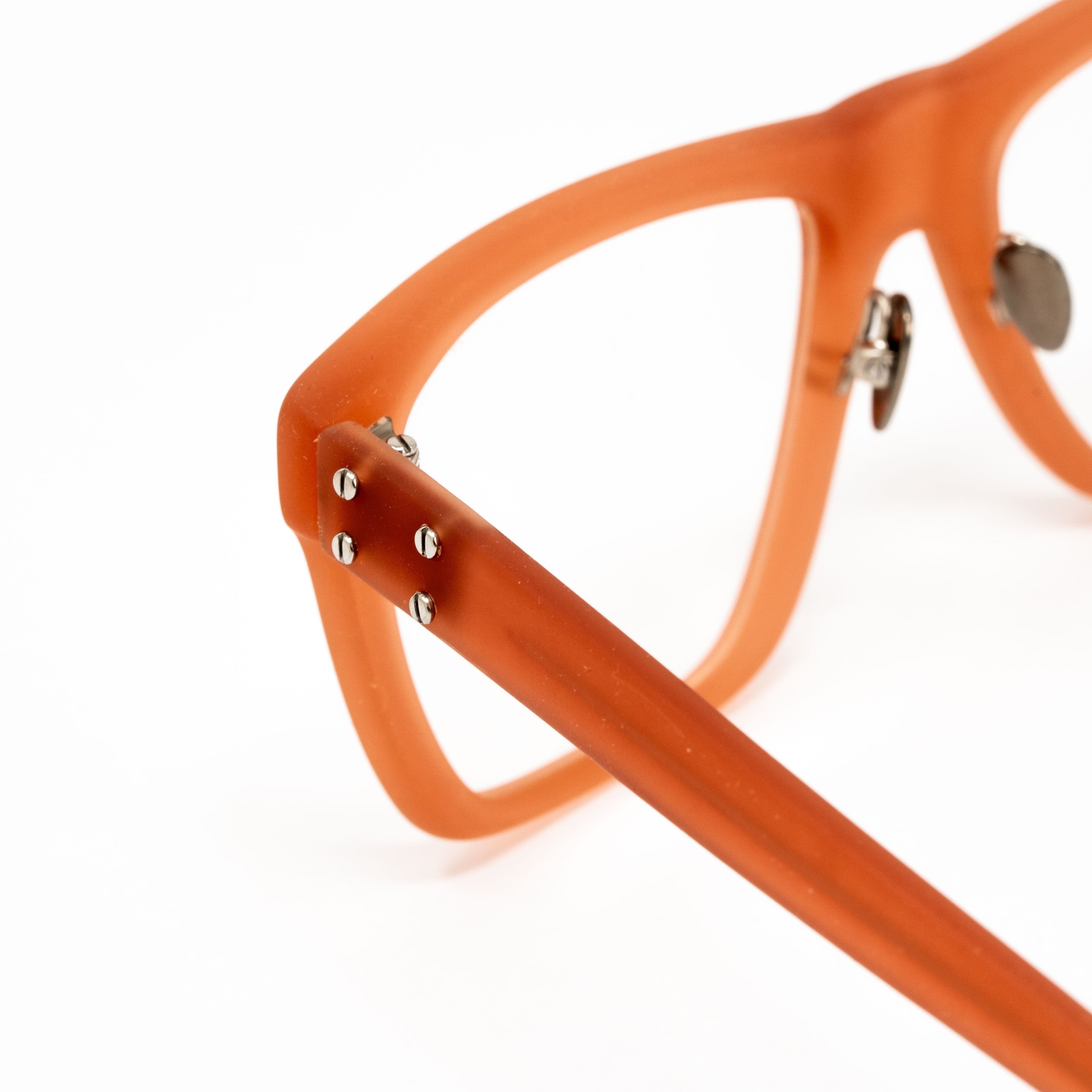 Kris Van Assche x Linda Farrow Orange Eyeglasses