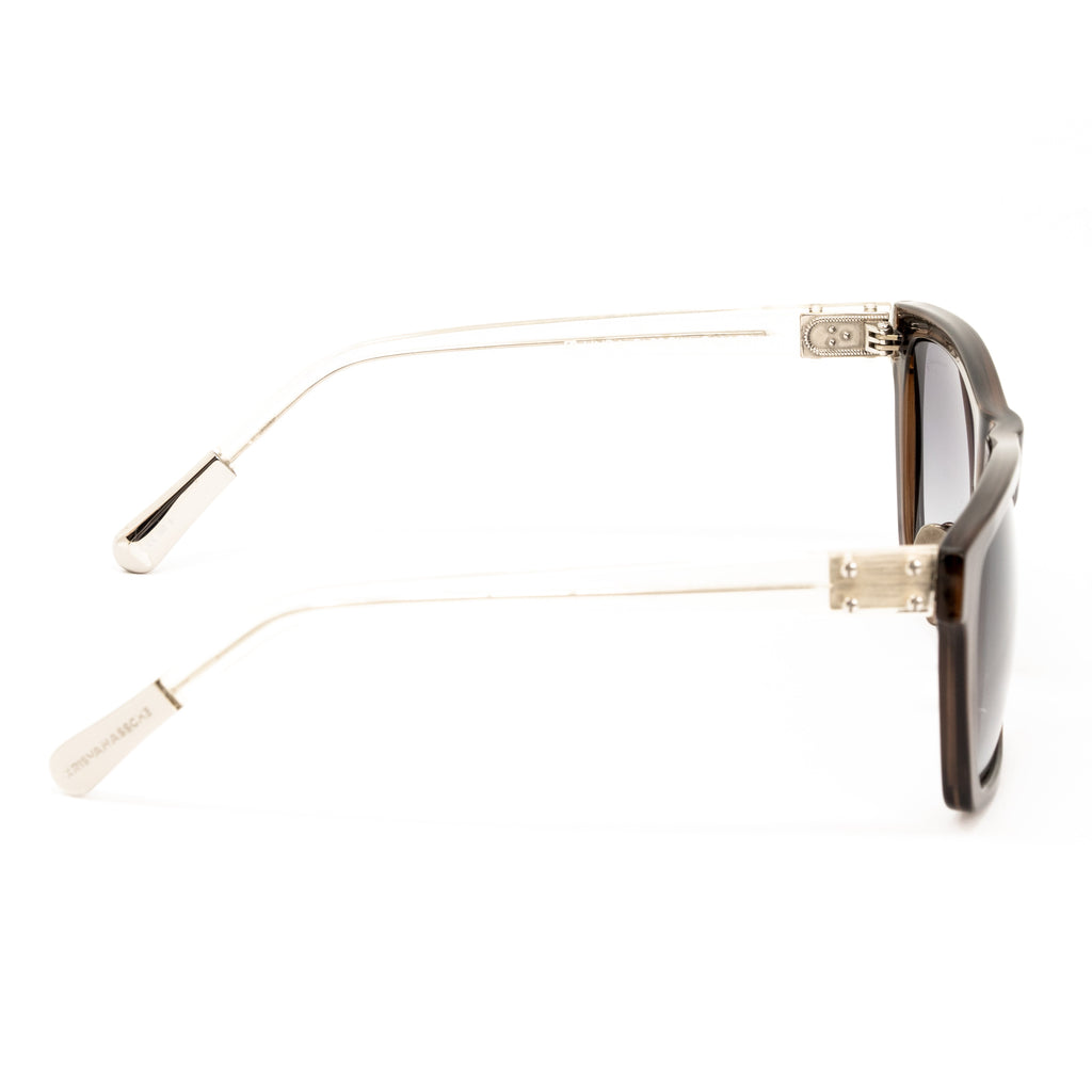 Kris Van Assche x Linda Farrow Brown Sunglasses
