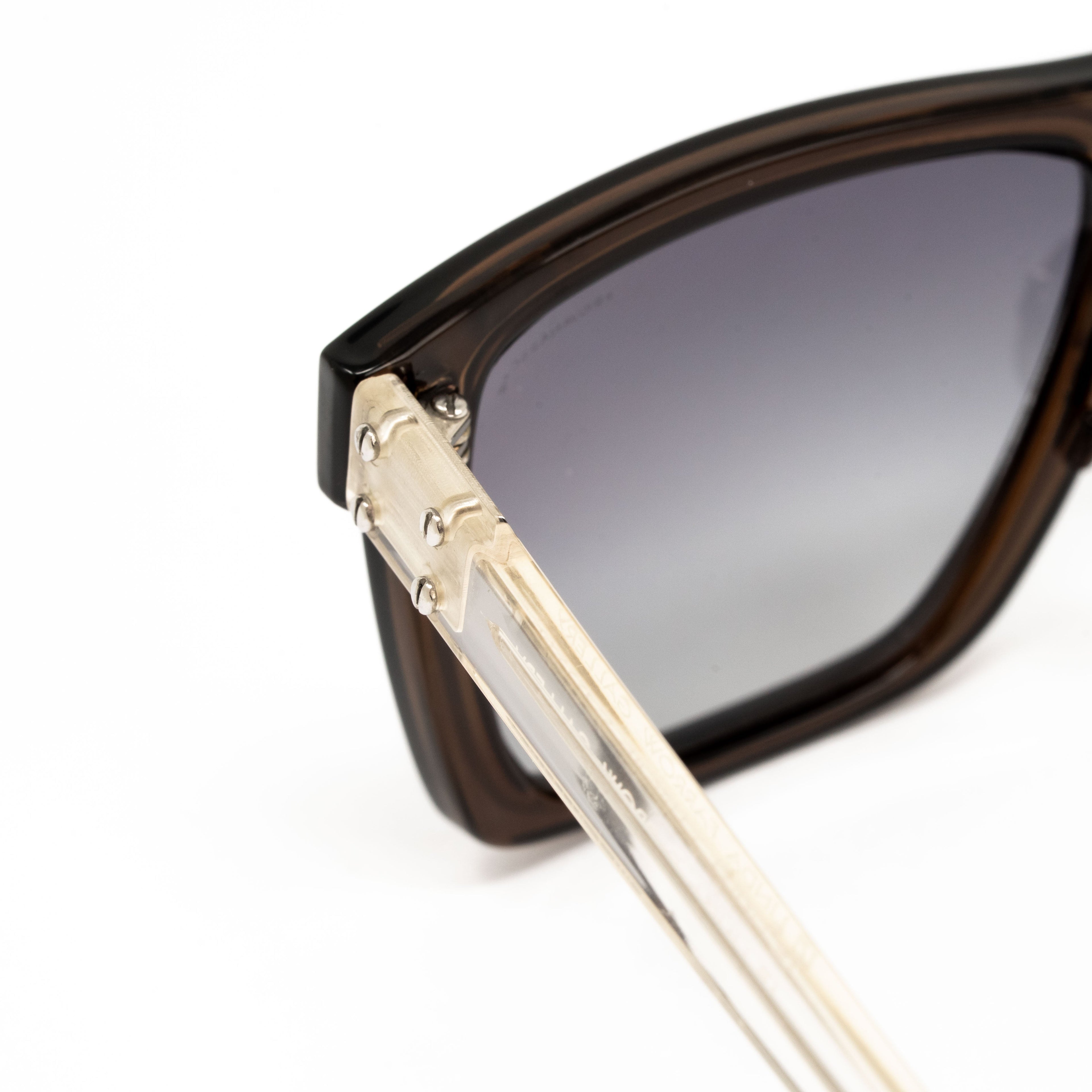 Kris Van Assche x Linda Farrow Brown Sunglasses