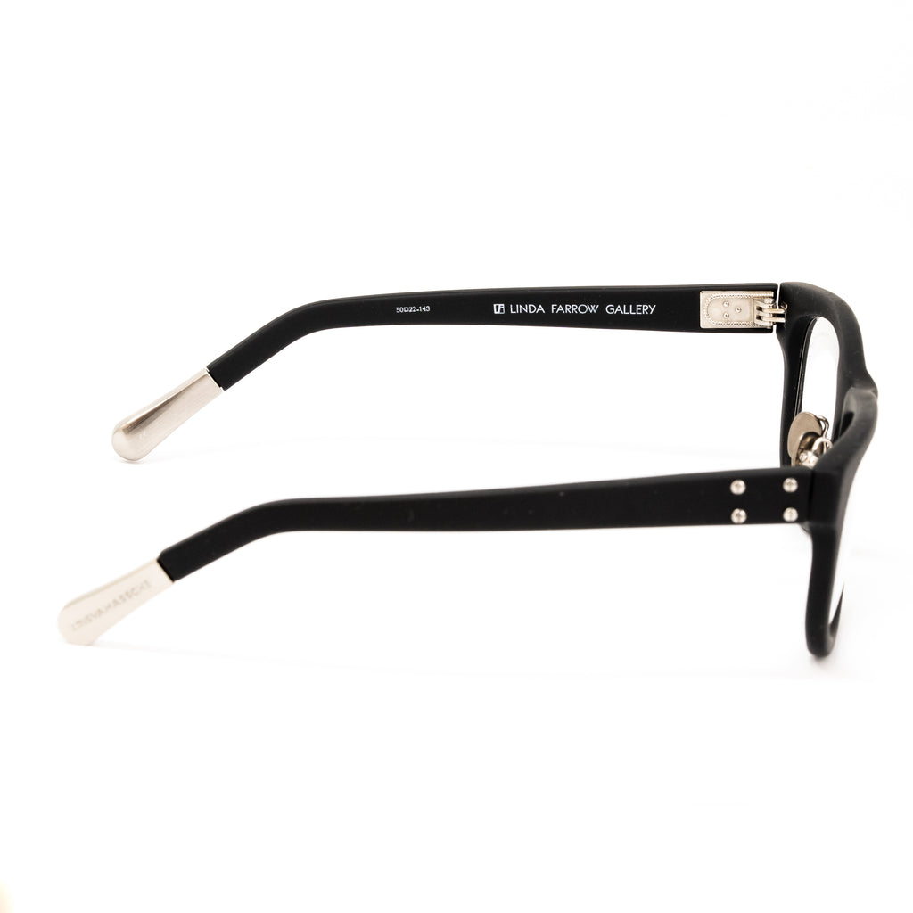 Kris Van Assche x Linda Farrow Black Sunglasses