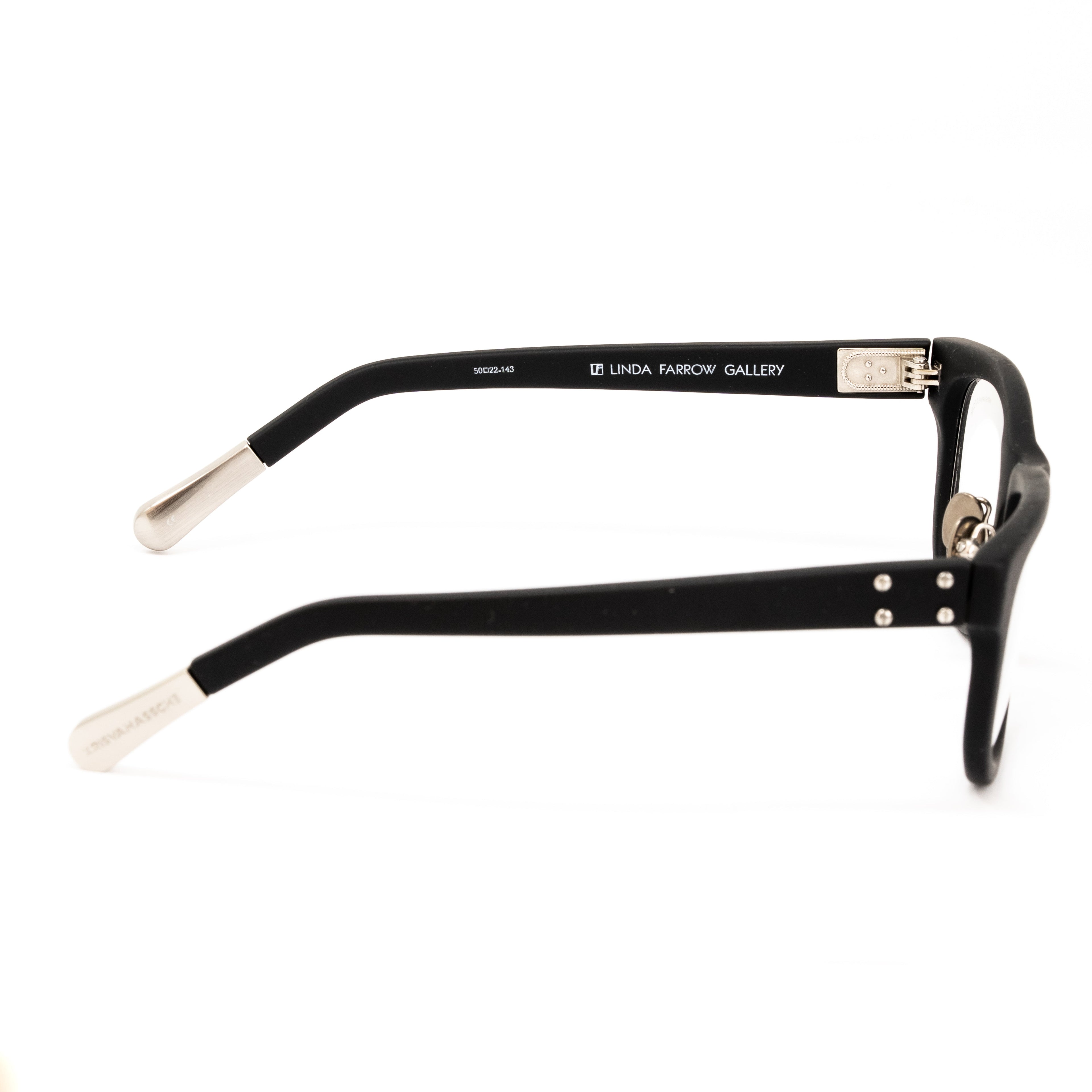 Kris Van Assche x Linda Farrow Black Sunglasses