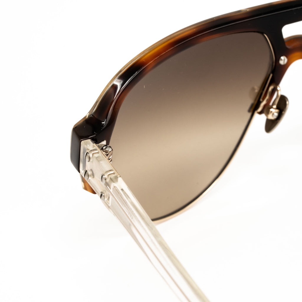 Kris Van Assche x Linda Farrow Tortoiseshell Sunglasses