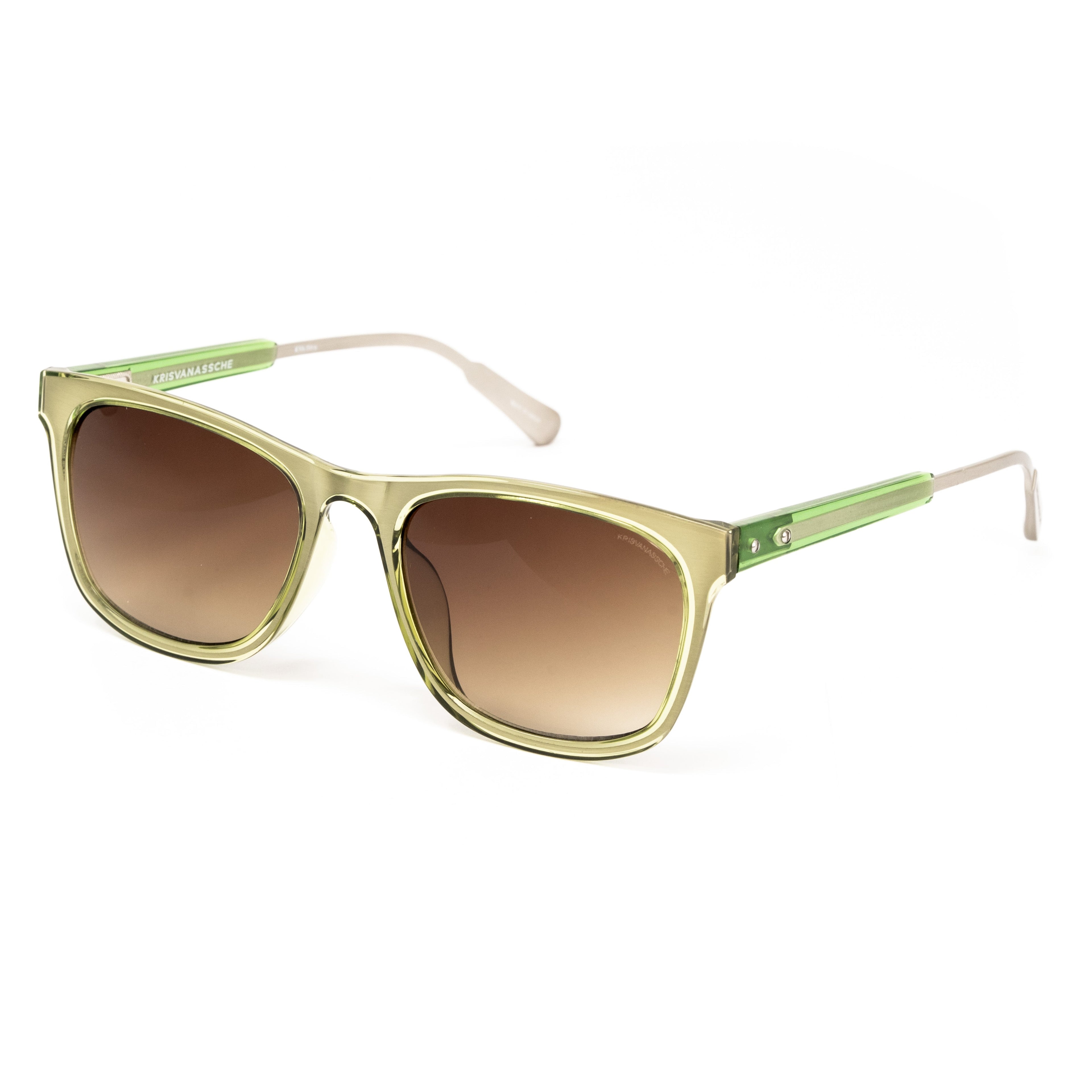 Kris Van Assche x Linda Farrow Green Sunglasses