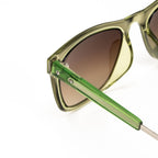 Kris Van Assche x Linda Farrow Green Sunglasses