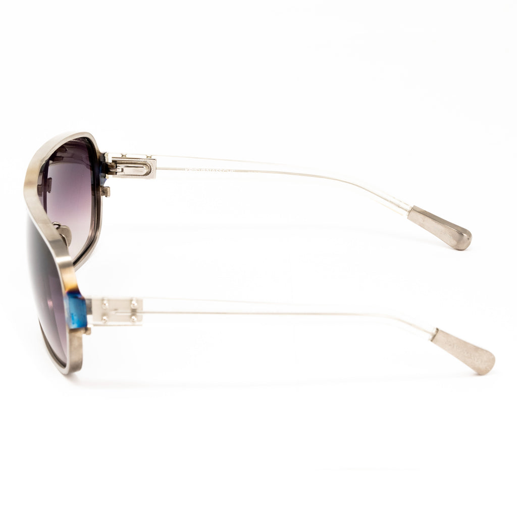 Kris Van Assche x Linda Farrow Purple Sunglasses