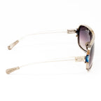 Kris Van Assche x Linda Farrow Purple Sunglasses