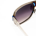 Kris Van Assche x Linda Farrow Purple Sunglasses