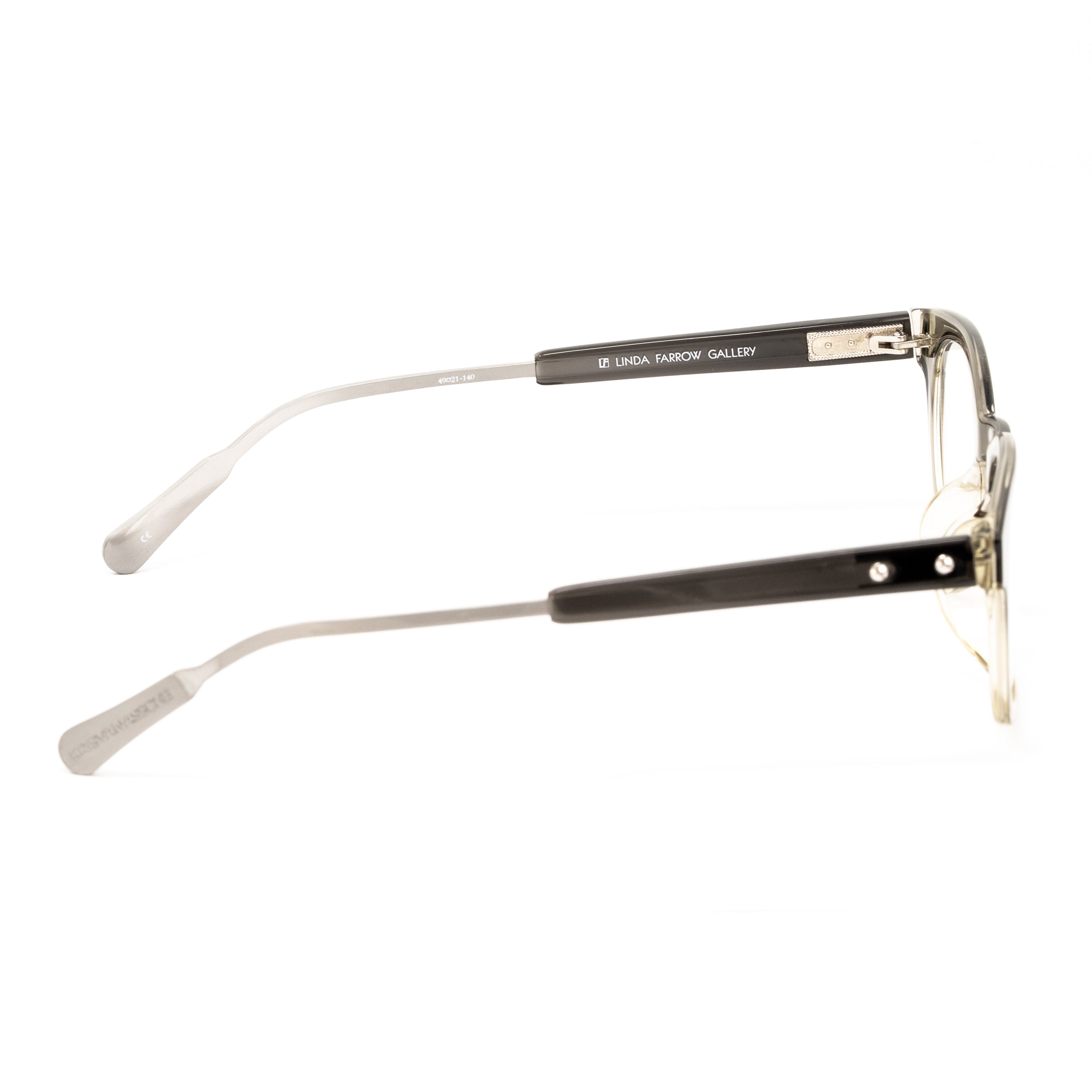 Kris Van Assche x Linda Farrow Black Eyeglasses