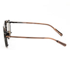 Kris Van Assche x Linda Farrow Brown Sunglasses