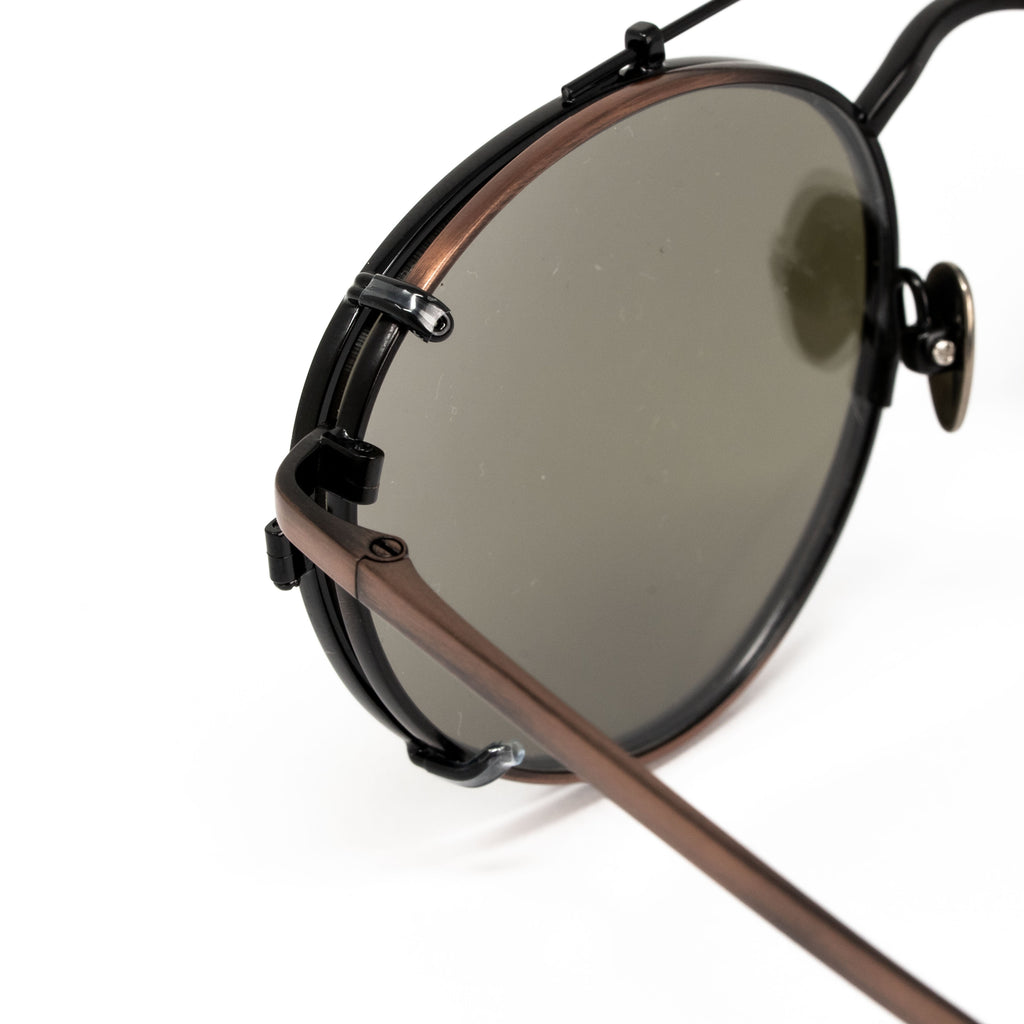 Kris Van Assche x Linda Farrow Brown Sunglasses