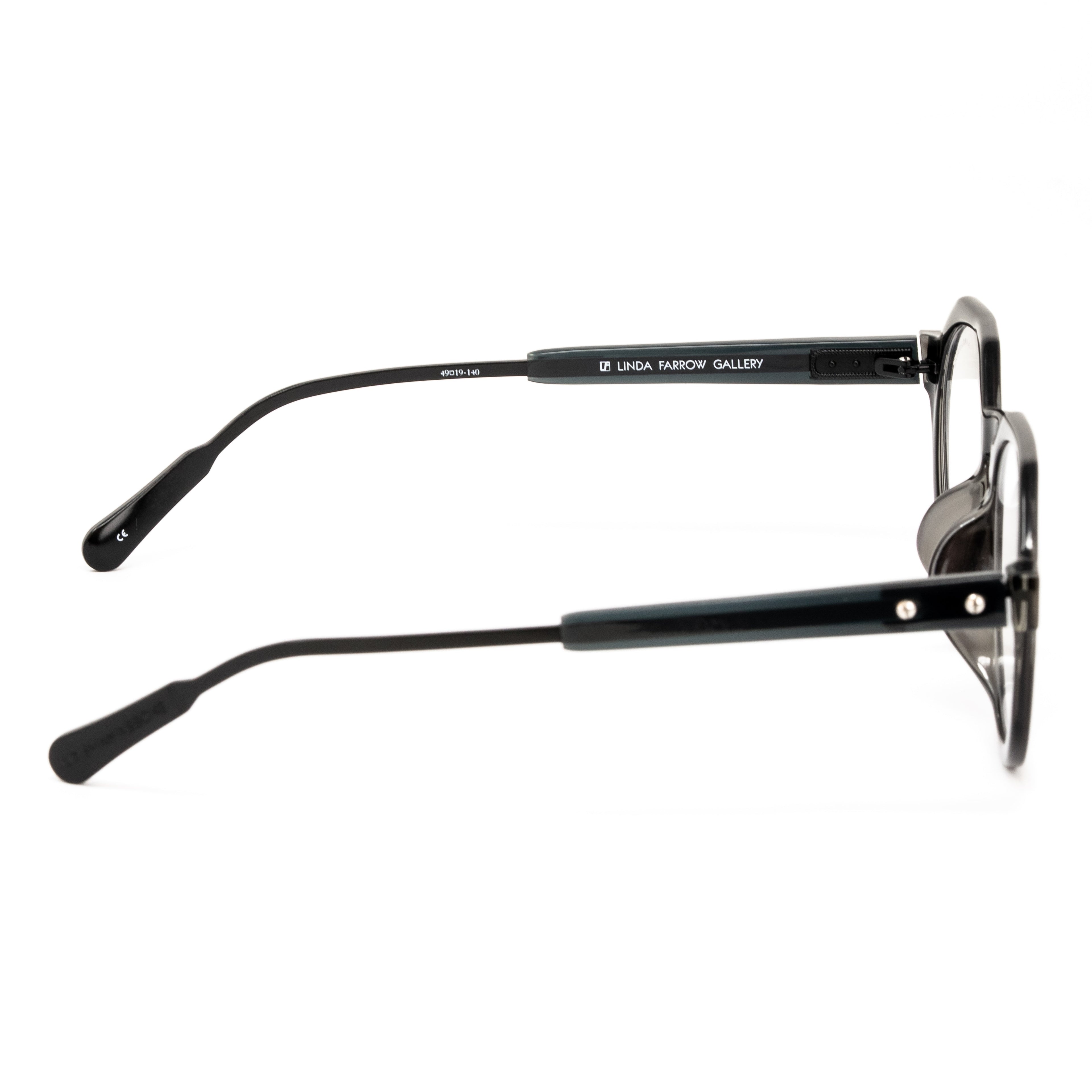 Kris Van Assche x Linda Farrow Black Eyeglasses