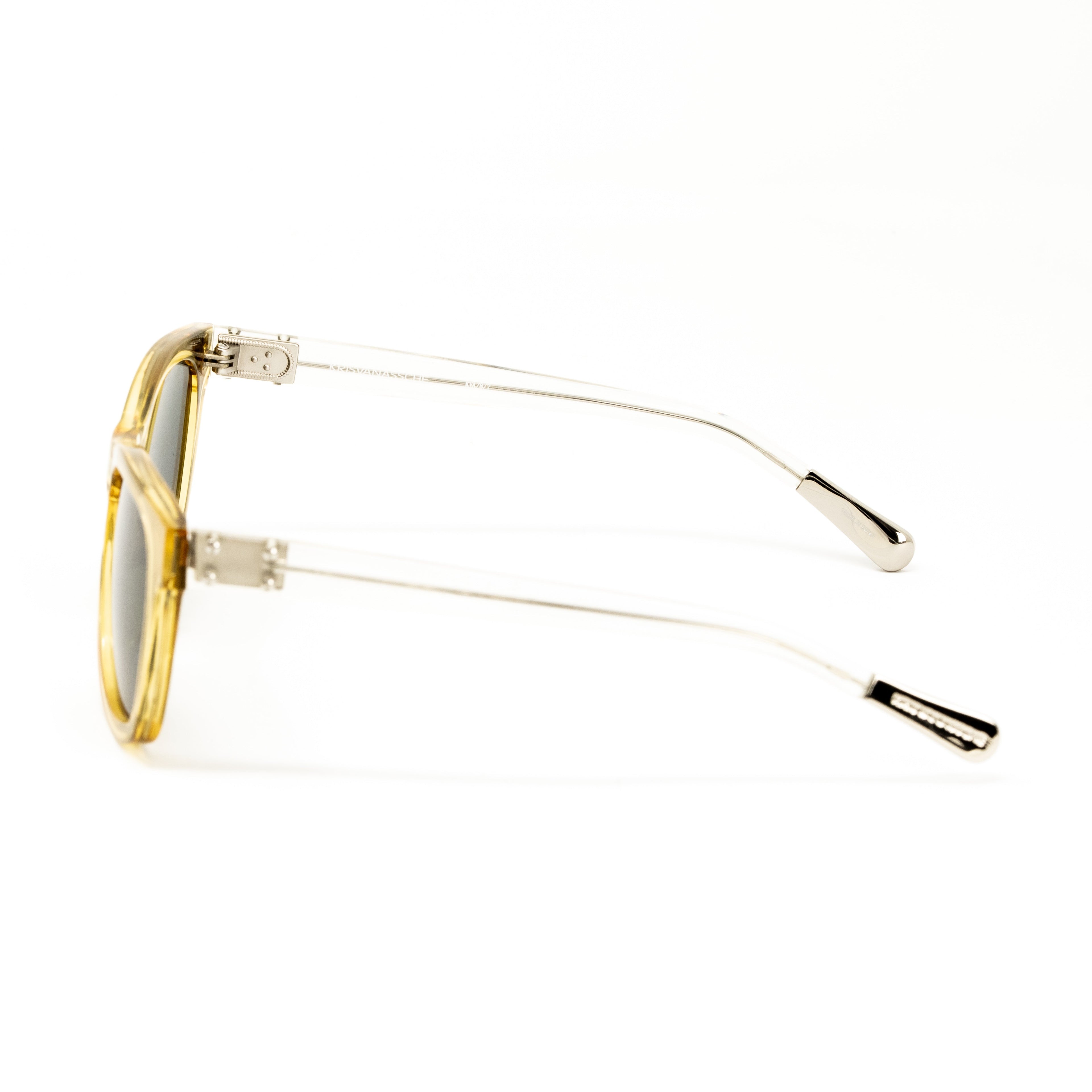 Kris Van Assche x Linda Farrow Yellow Sunglasses