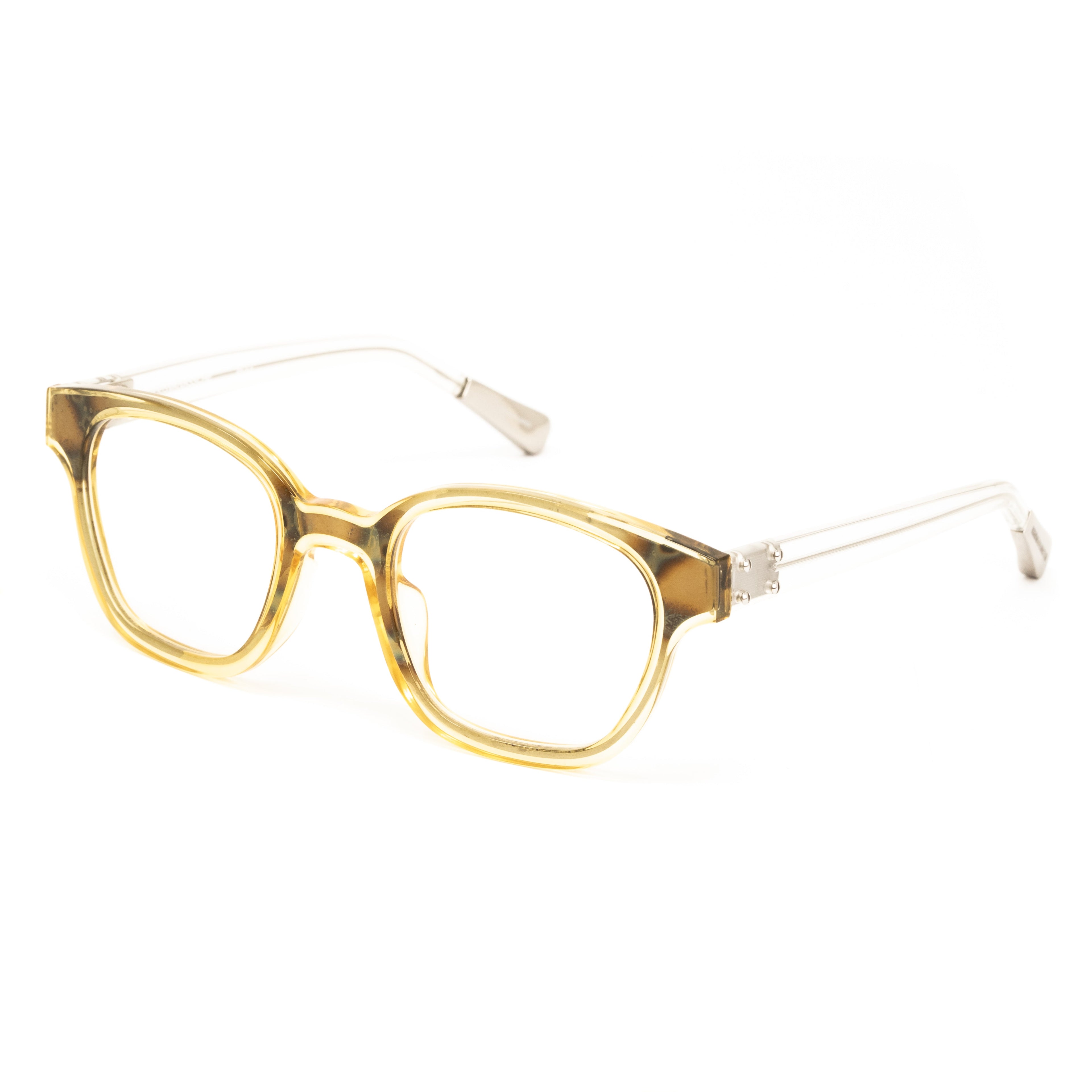 Kris Van Assche x Linda Farrow Yellow Eyeglasses