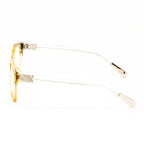 Kris Van Assche x Linda Farrow Yellow Eyeglasses