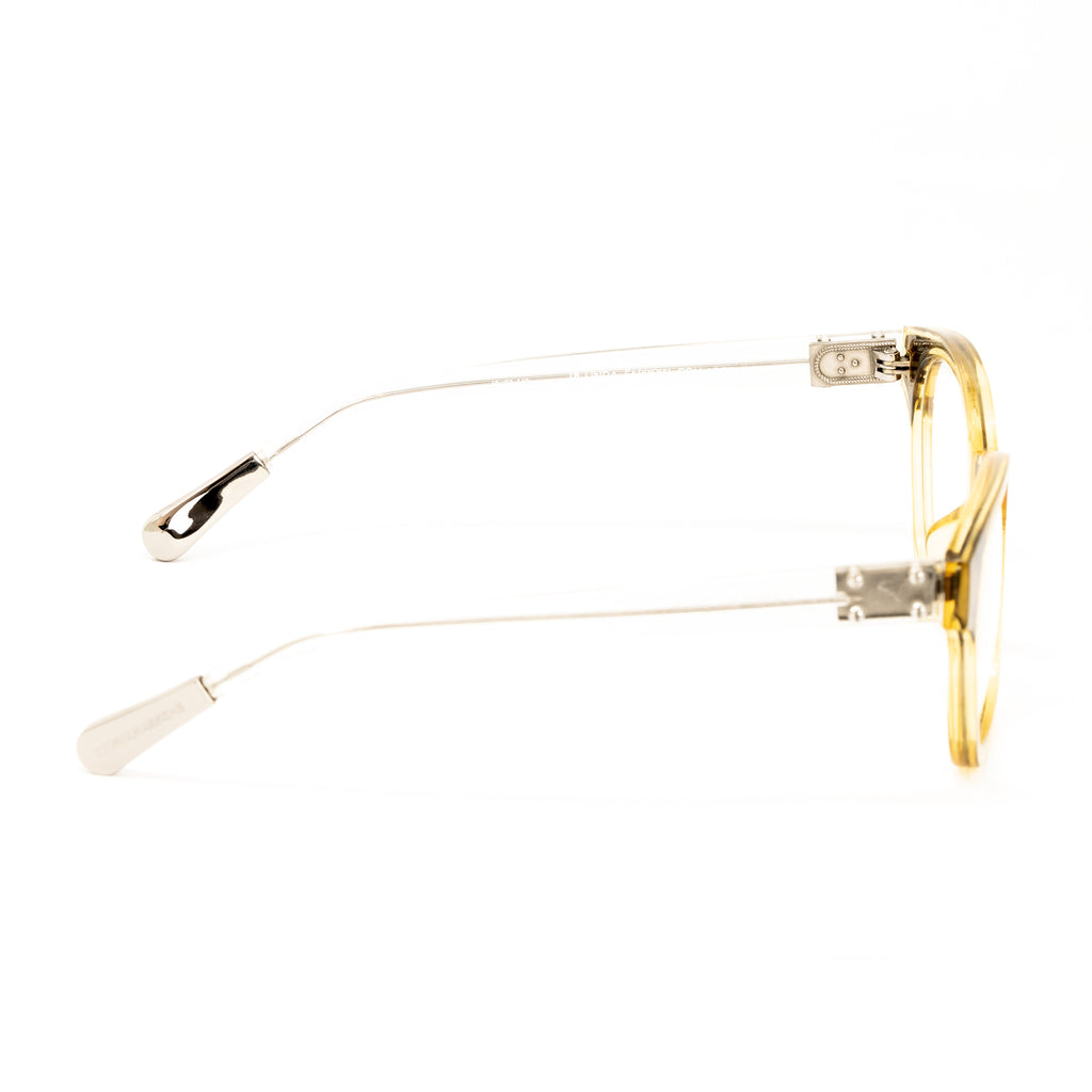 Kris Van Assche x Linda Farrow Yellow Eyeglasses